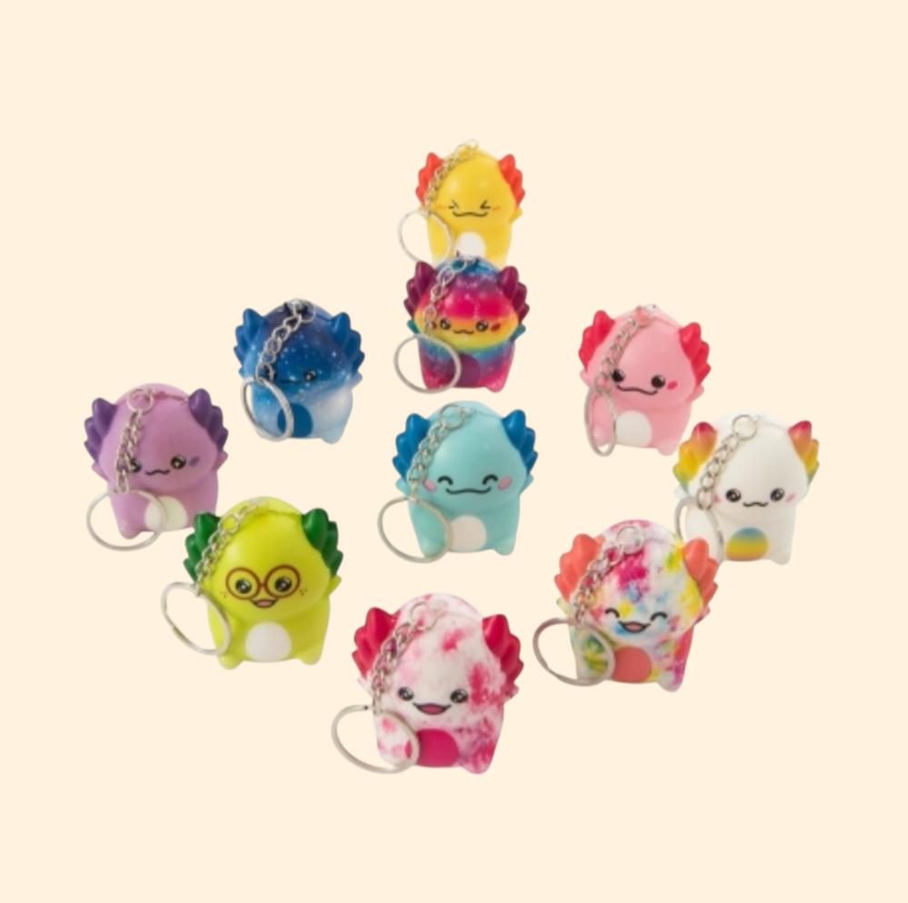 Axolotl Squeezy Keyring