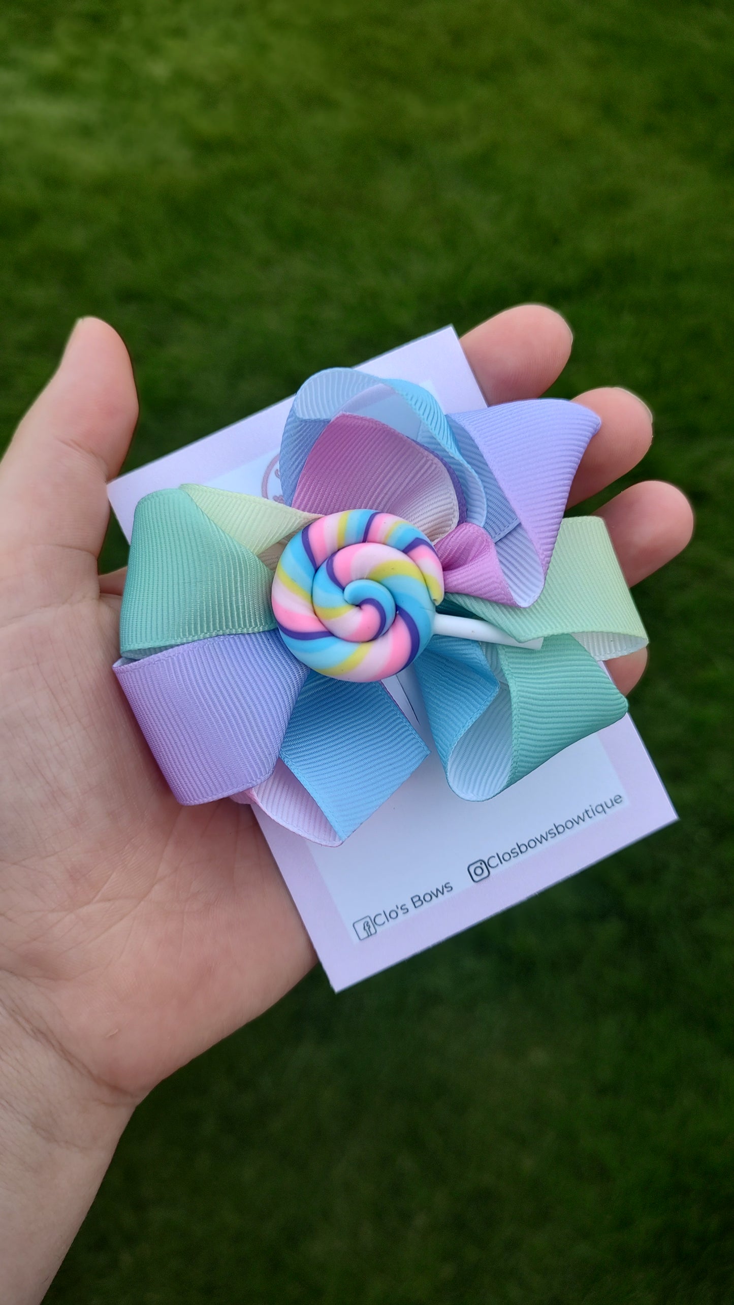 Ombre lolly bow
