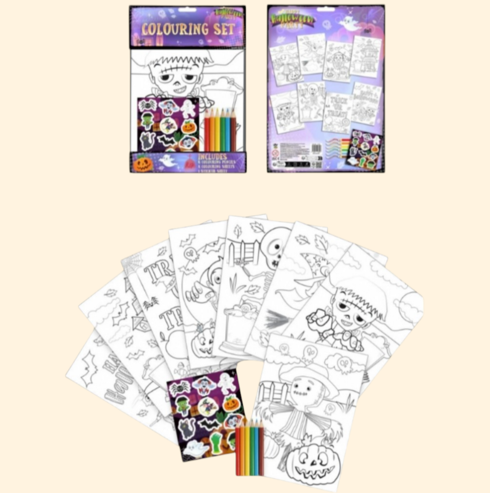 Halloween Colouring Set