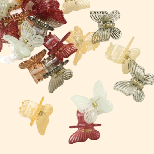 Small Butterfly Clips Mix Bag