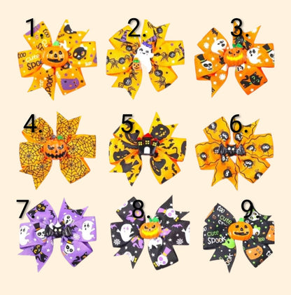 Halloween Ribbon Bow