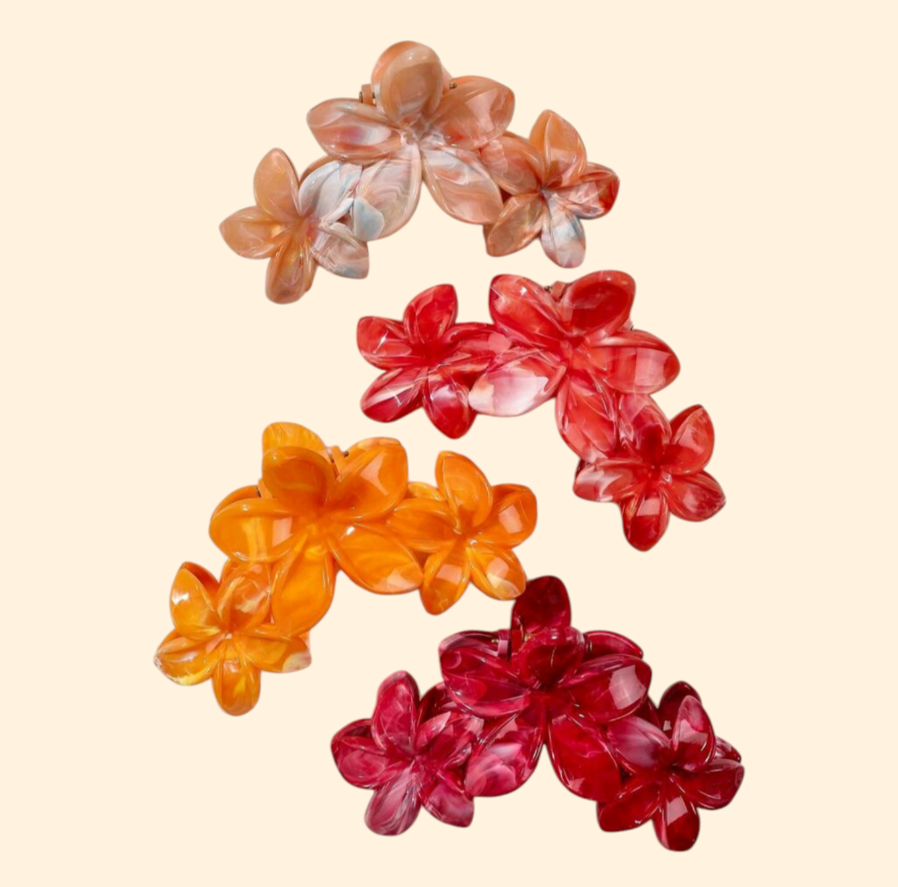 Flower Cluster Claw Clips