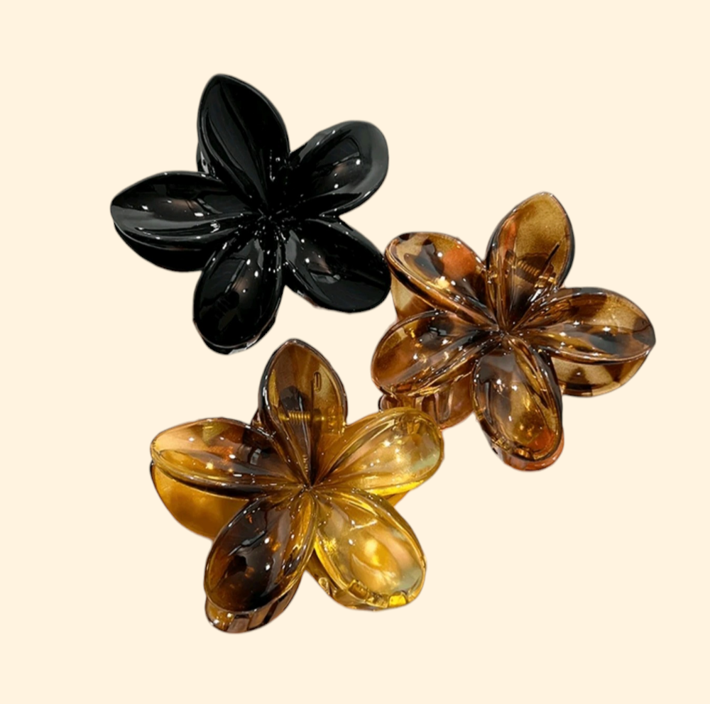 Glossy Flower Clip