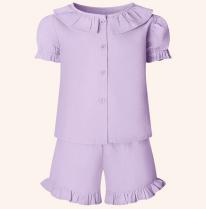 Frilly Shorts Set