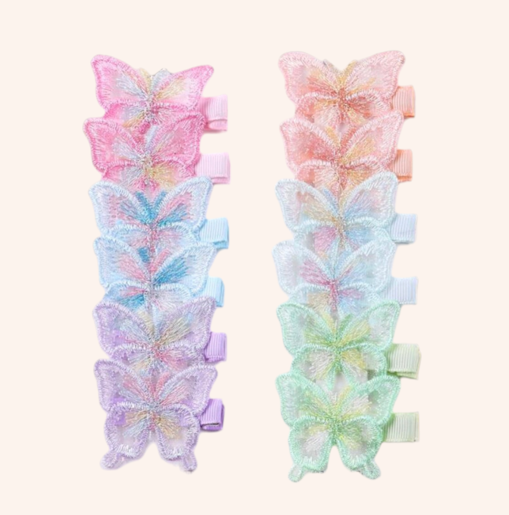 Embroidery Butterfly Clip