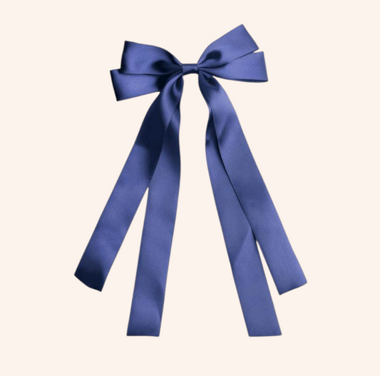 Navy Long Tailed Bow